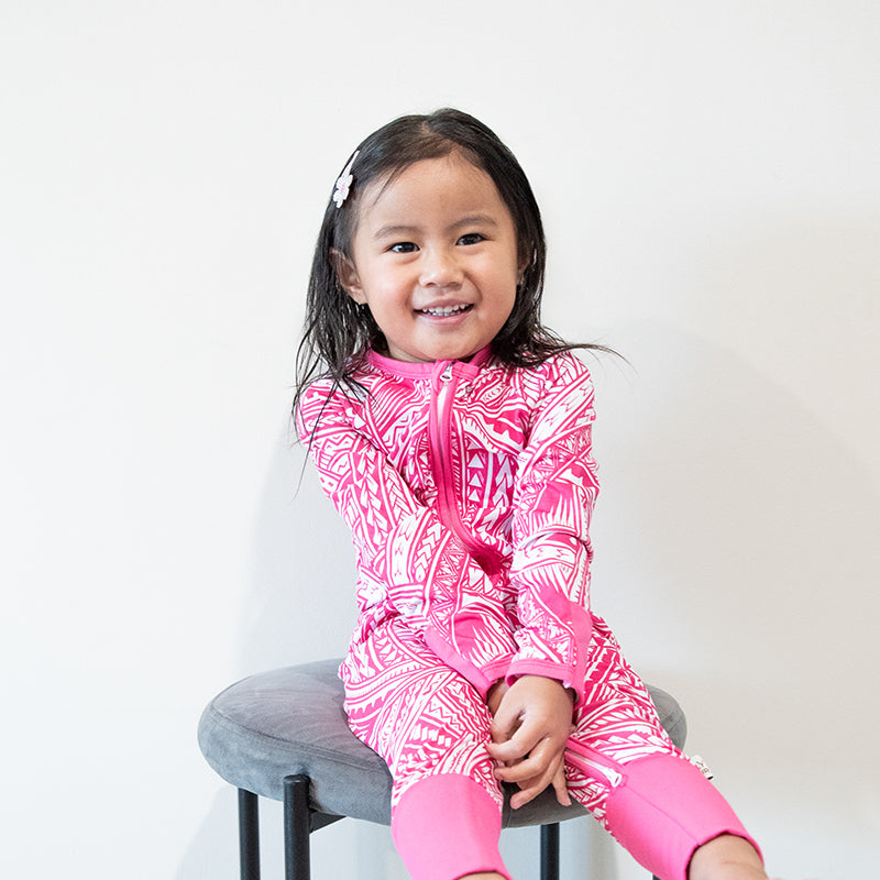 Blossom Long Sleeve Onesie - Pink