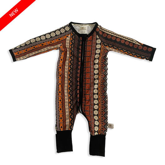 Long Sleeve Fijian Premium Onesie Bula Black (NEW)